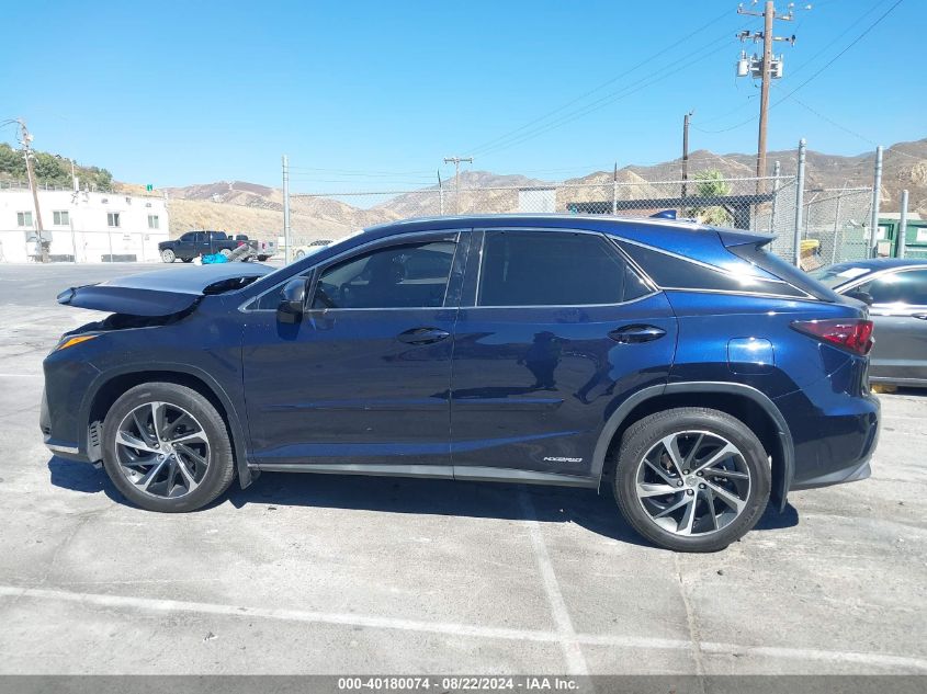 2016 Lexus Rx 450H VIN: 2T2BGMCA0GC002083 Lot: 40180074