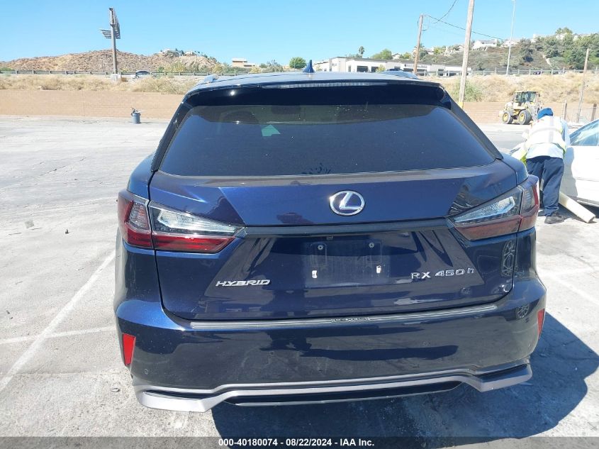 2016 Lexus Rx 450H VIN: 2T2BGMCA0GC002083 Lot: 40180074