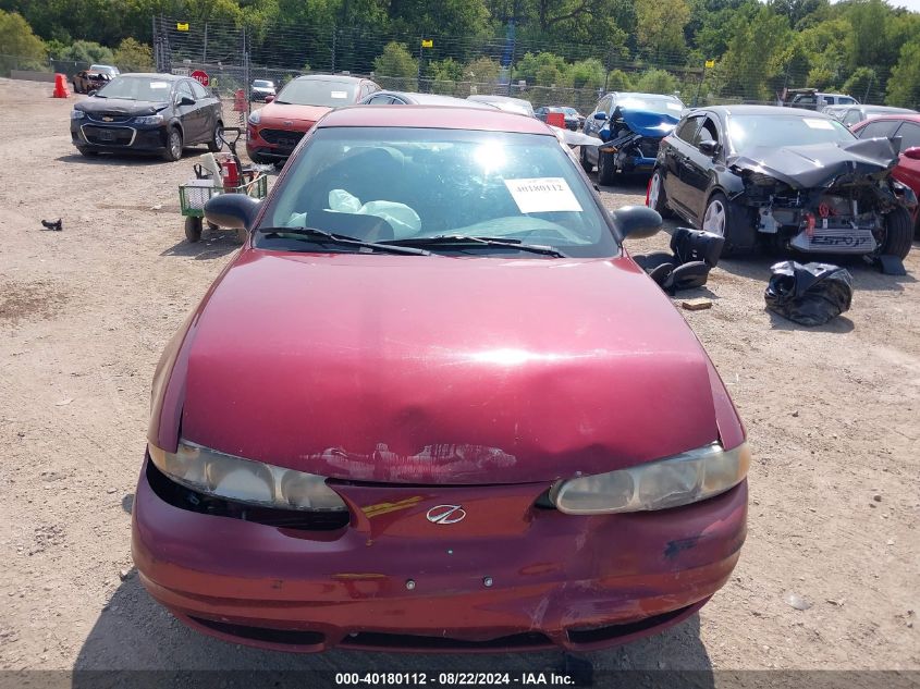 2000 Oldsmobile Alero Gx VIN: 1G3NK52T7YC363779 Lot: 40180112