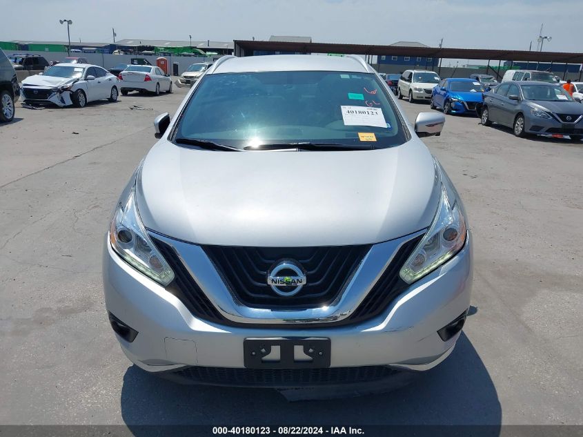 2016 Nissan Murano Sl VIN: 5N1AZ2MG3GN120896 Lot: 40180123