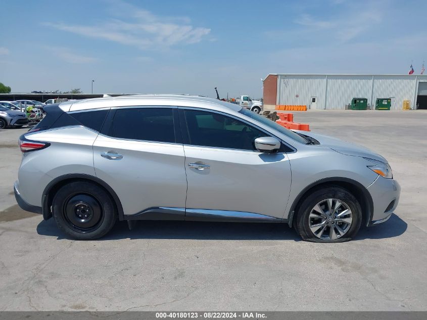 2016 Nissan Murano Sl VIN: 5N1AZ2MG3GN120896 Lot: 40180123