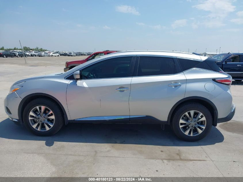 2016 Nissan Murano Sl VIN: 5N1AZ2MG3GN120896 Lot: 40180123