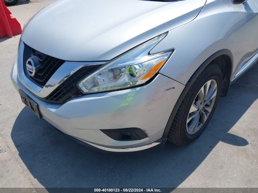 2016 Nissan Murano Sl VIN: 5N1AZ2MG3GN120896 Lot: 40180123