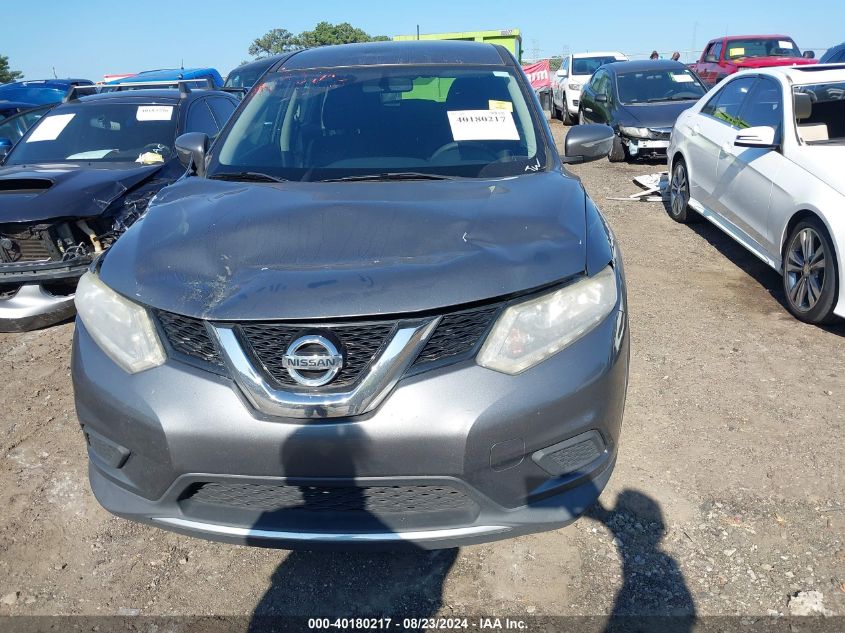 2015 Nissan Rogue S VIN: KNMAT2MT5FP552833 Lot: 40180217