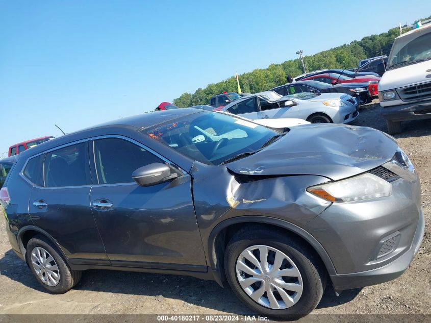 2015 Nissan Rogue S VIN: KNMAT2MT5FP552833 Lot: 40180217