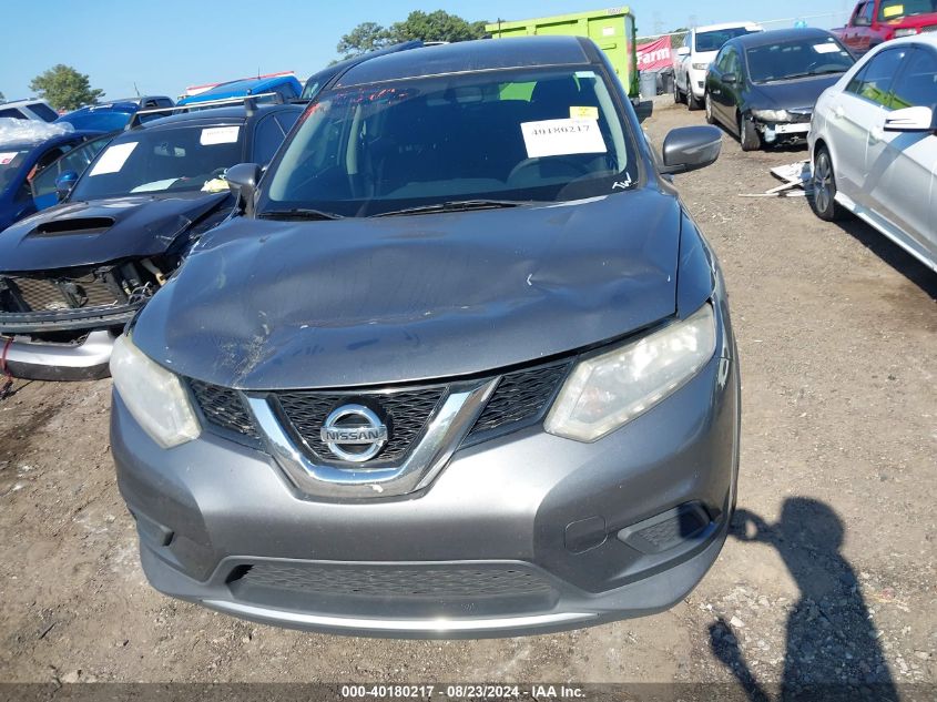 2015 Nissan Rogue S VIN: KNMAT2MT5FP552833 Lot: 40180217