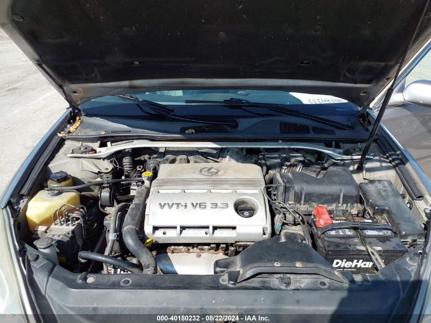 2004 Lexus Es 330 VIN: JTHBA30G845028155 Lot: 40180232