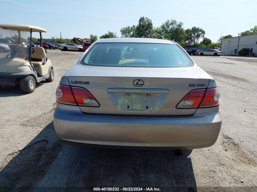 2004 Lexus Es 330 VIN: JTHBA30G845028155 Lot: 40180232