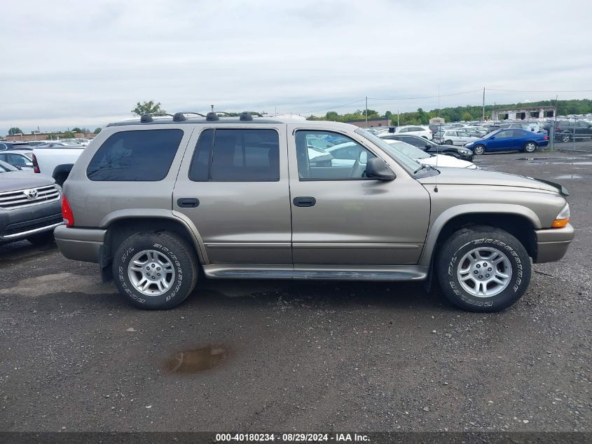 2003 Dodge Durango Slt Plus VIN: 1D4HS58N63F612721 Lot: 40180234