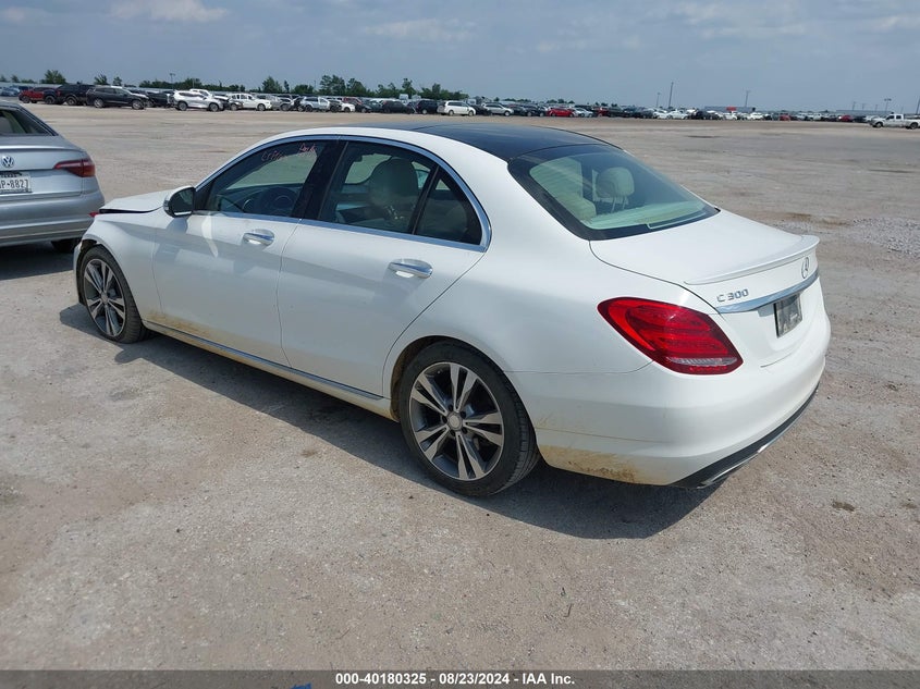 2016 MERCEDES-BENZ C 300 300 - WDDWF4JB0GR173741
