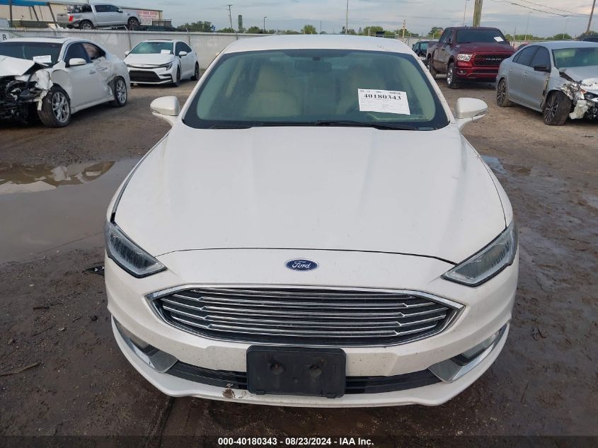 2017 Ford Fusion Titanium VIN: 3FA6P0K92HR116027 Lot: 40180343