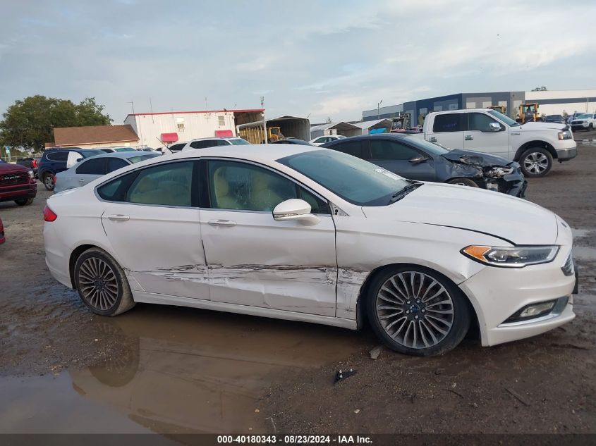 2017 Ford Fusion Titanium VIN: 3FA6P0K92HR116027 Lot: 40180343