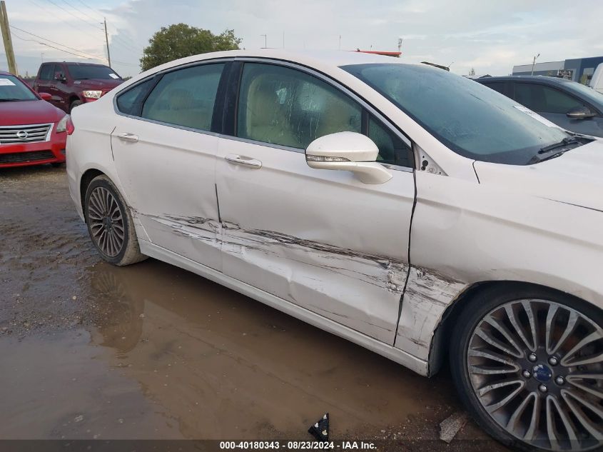 2017 Ford Fusion Titanium VIN: 3FA6P0K92HR116027 Lot: 40180343