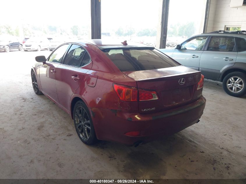 2009 Lexus Is 250 VIN: JTHBK262192090444 Lot: 40180347