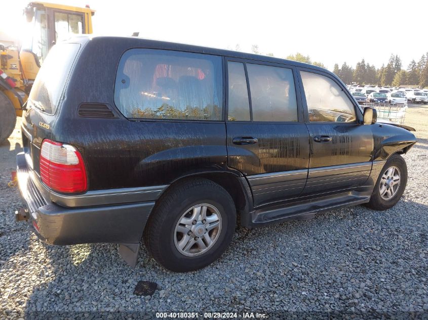 1999 Lexus Lx 470 VIN: JT6HT00W1X0044511 Lot: 40180351