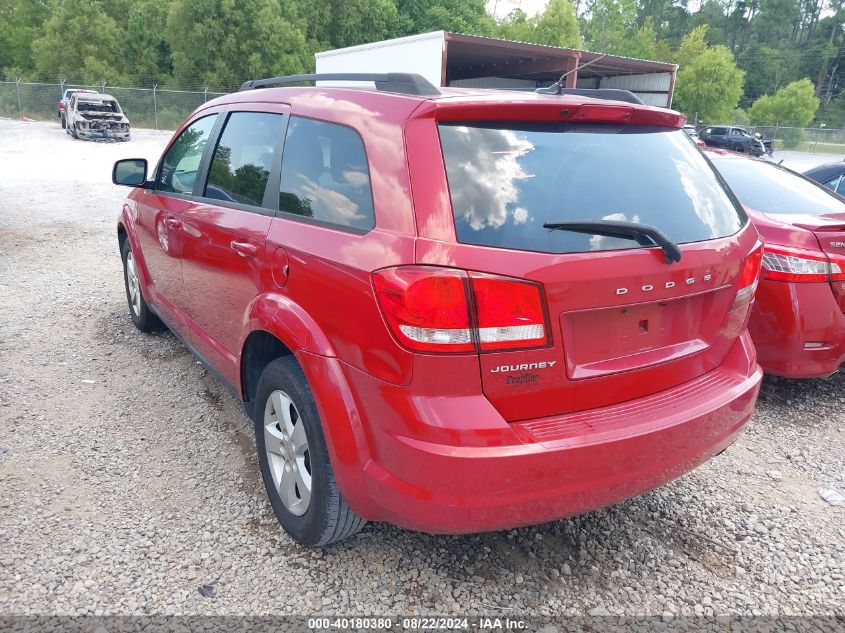 2013 Dodge Journey Se VIN: 3C4PDCABXDT501068 Lot: 40180380