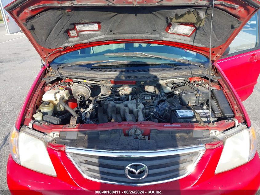 2000 Mazda Mpv Dx/Es/Lx VIN: JM3LW28G2Y0122211 Lot: 40180411