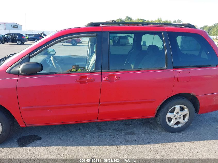 2000 Mazda Mpv Dx/Es/Lx VIN: JM3LW28G2Y0122211 Lot: 40180411