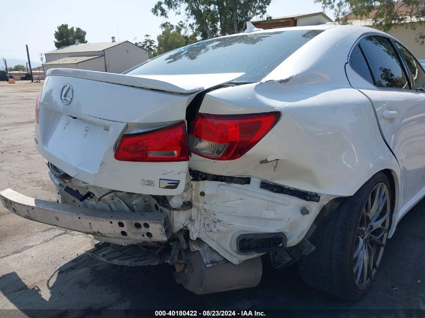 2010 Lexus Is F VIN: JTHBP5C25A5007530 Lot: 40180422