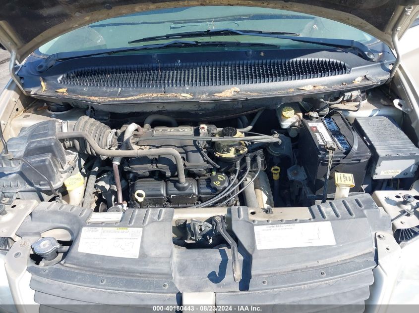 2005 Dodge Grand Caravan Se VIN: 2D4GP24R75R122160 Lot: 40180443