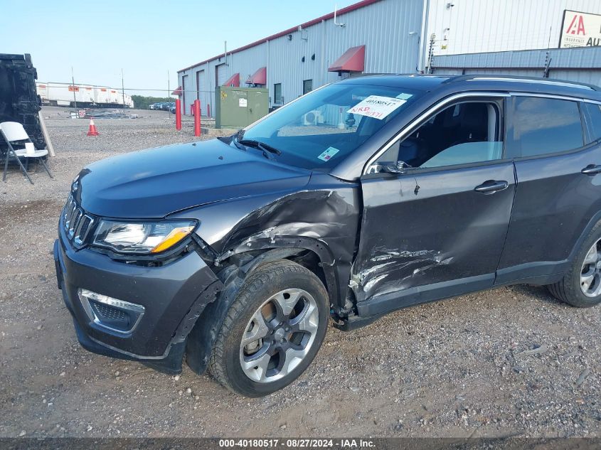 2020 Jeep Compass Limited Fwd VIN: 3C4NJCCB7LT170817 Lot: 40180517