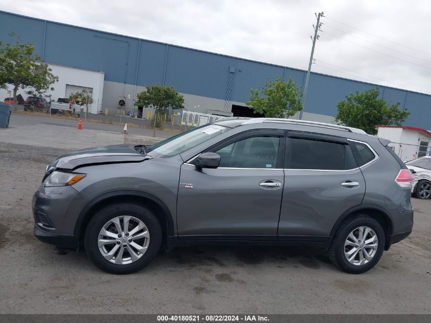 2016 Nissan Rogue Sv VIN: KNMAT2MT1GP642658 Lot: 40180521