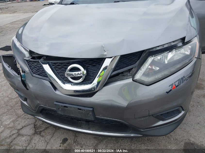 2016 Nissan Rogue Sv VIN: KNMAT2MT1GP642658 Lot: 40180521