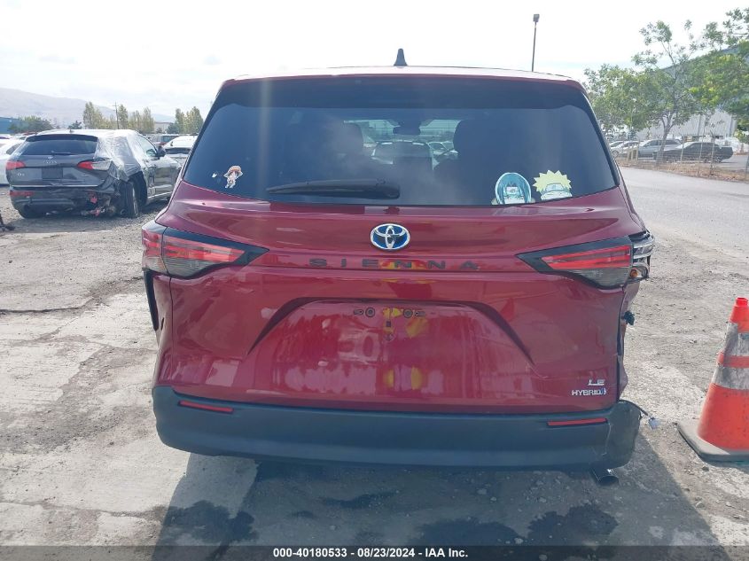 2021 Toyota Sienna Le VIN: 5TDKRKEC3MS030108 Lot: 40180533