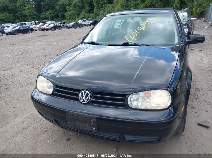 2004 Volkswagen Golf Gl 2.0L VIN: 9BWFL61J044021334 Lot: 40180547