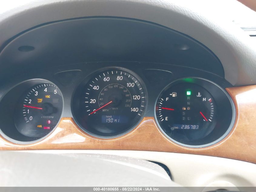 2005 Lexus Es 330 VIN: JTHBA30G655114369 Lot: 40180655