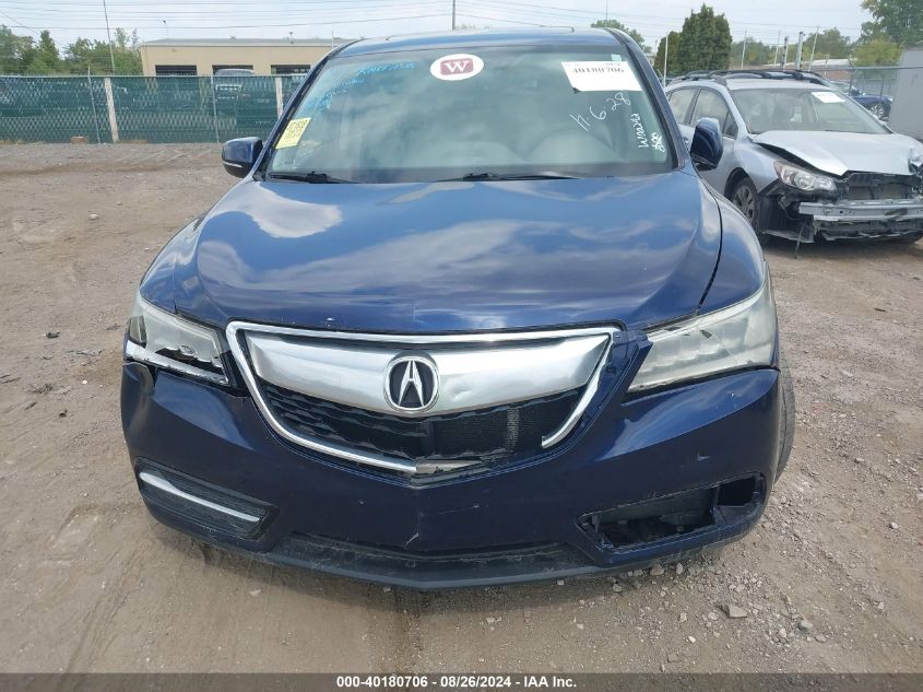 2015 Acura Mdx Technology Package VIN: 5FRYD4H46FB024673 Lot: 40180706