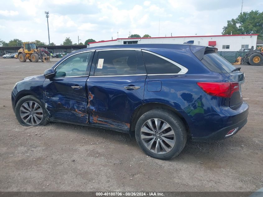 2015 Acura Mdx Technology Package VIN: 5FRYD4H46FB024673 Lot: 40180706