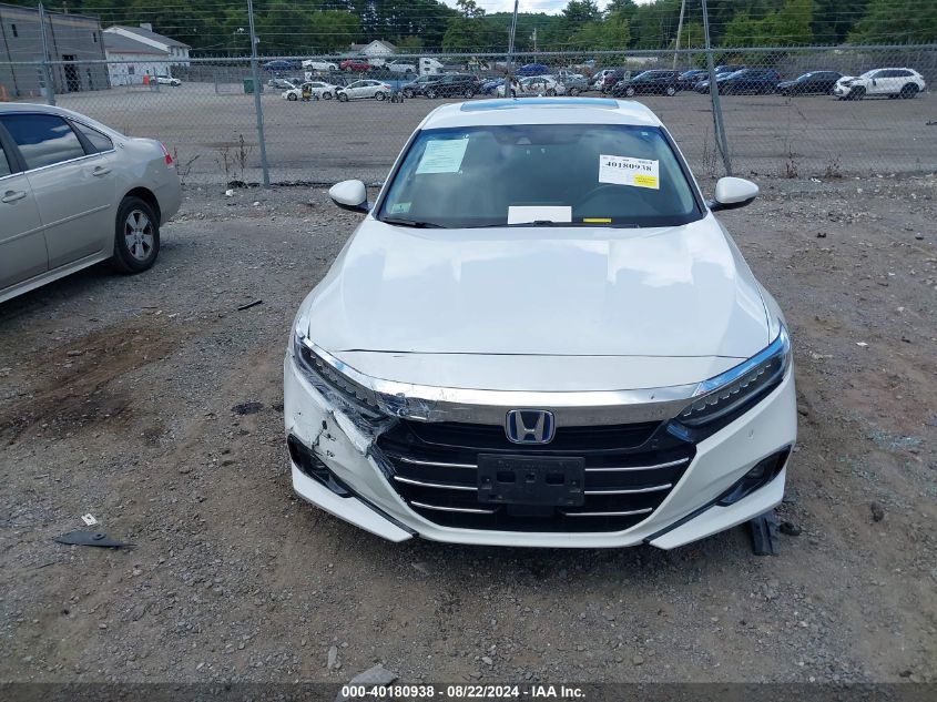 2021 Honda Accord Hybrid Touring VIN: 1HGCV3F95MA015732 Lot: 40180938