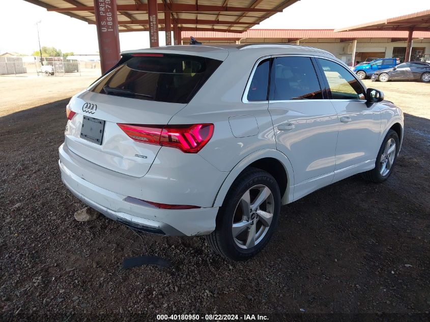 2021 Audi Q3 Premium 40 Tfsi Quattro Tiptronic VIN: WA1AUCF33M1063728 Lot: 40180950