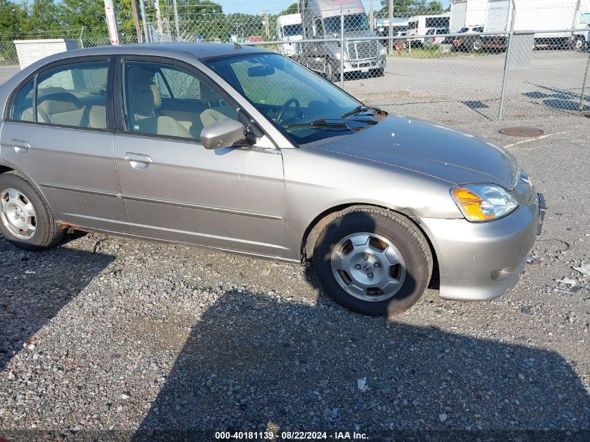 2003 Honda Civic Hybrid VIN: JHMES95683S024295 Lot: 40181139