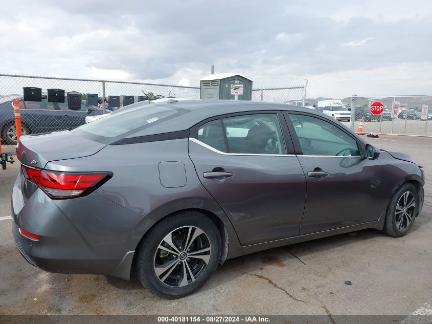 2022 Nissan Sentra Sv Xtronic Cvt VIN: 3N1AB8CV9NY206647 Lot: 40181154