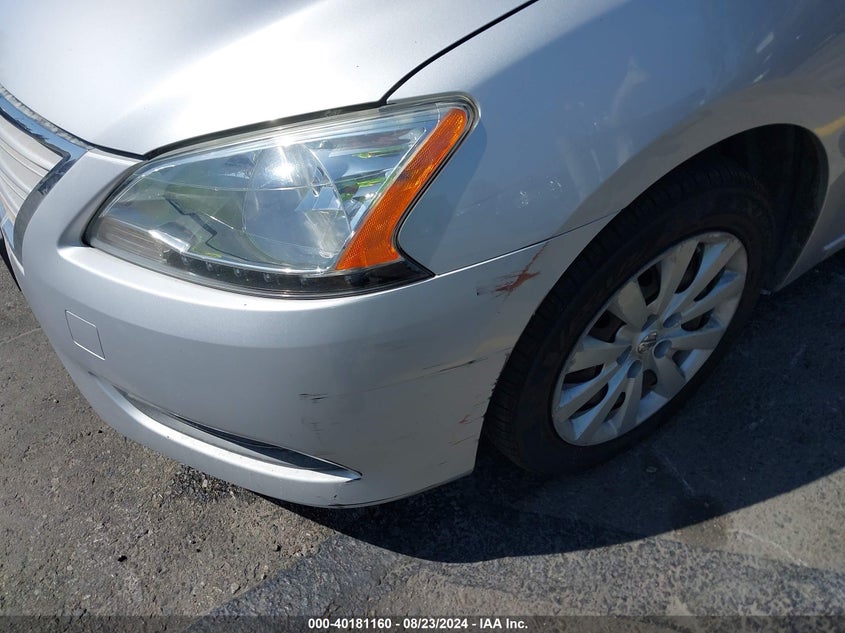 2013 Nissan Sentra S VIN: 3N1AB7APXDL642160 Lot: 40181160