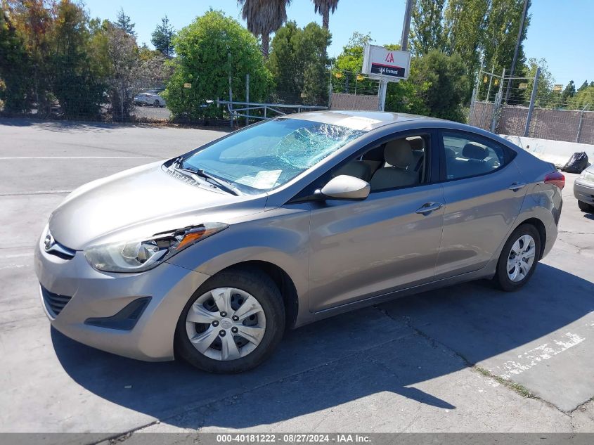 5NPDH4AE7GH705645 2016 HYUNDAI ELANTRA - Image 2