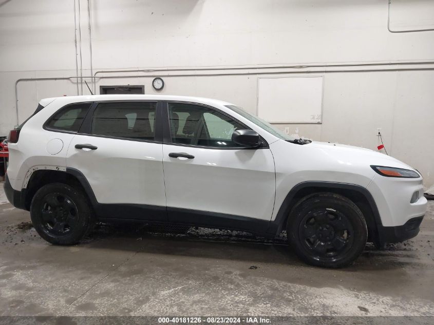 2014 Jeep Cherokee Sport VIN: 1C4PJLAB9EW313629 Lot: 40181226