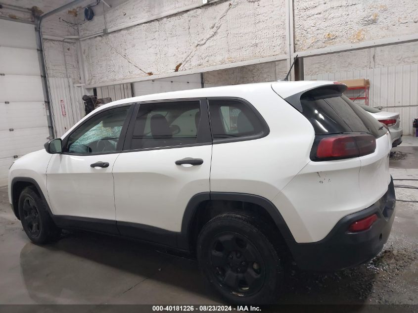 2014 Jeep Cherokee Sport VIN: 1C4PJLAB9EW313629 Lot: 40181226