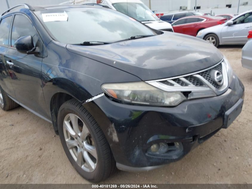 2012 Nissan Murano Le VIN: JN8AZ1MUXCW110251 Lot: 40181269