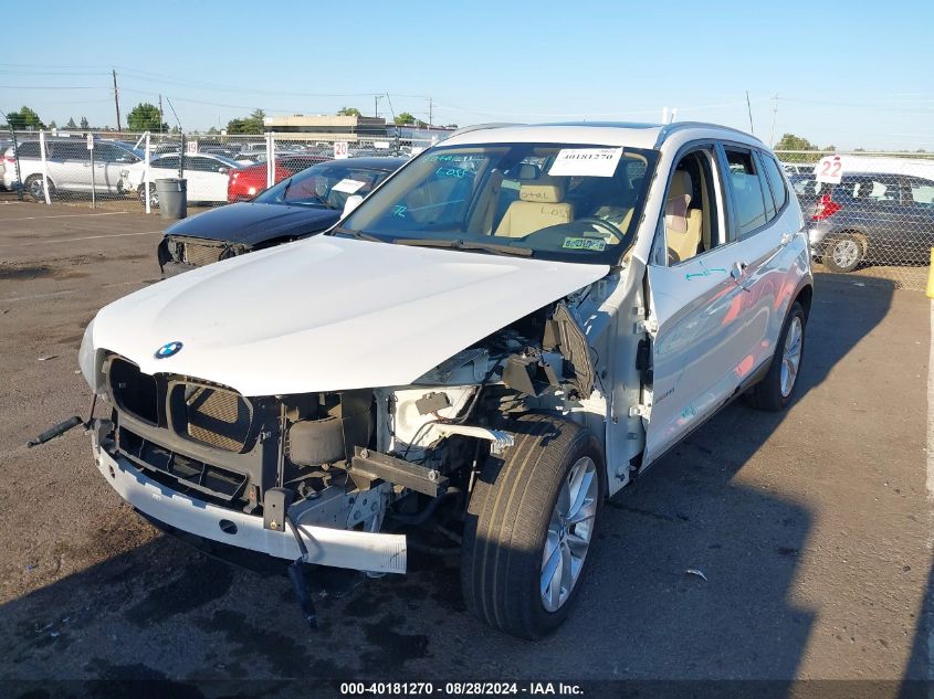 2014 BMW X3 xDrive28I VIN: 5UXWX9C59E0D27863 Lot: 40181270