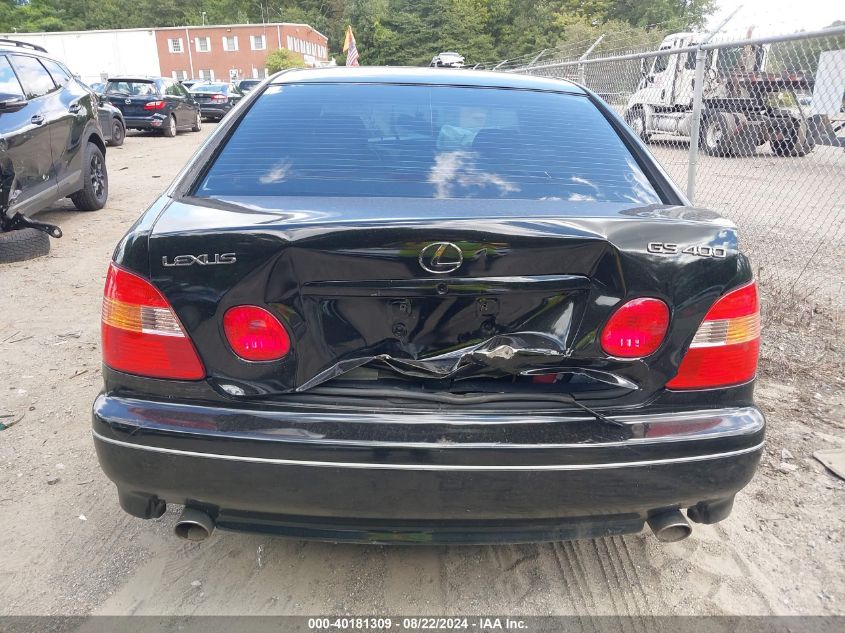 2000 Lexus Gs 400 VIN: JT8BH68X0Y0026372 Lot: 40181309