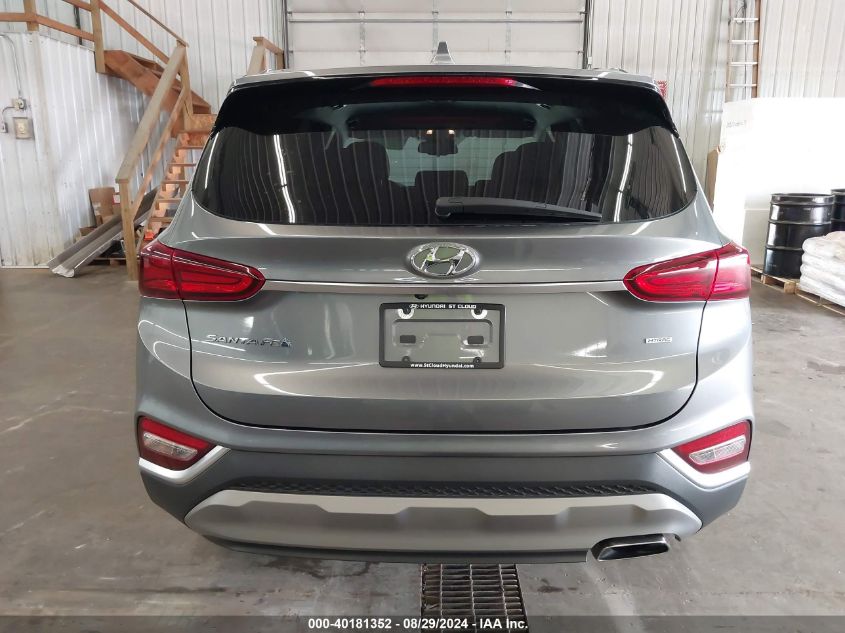 2019 Hyundai Santa Fe Sel VIN: 5NMS3CAD3KH127900 Lot: 40181352