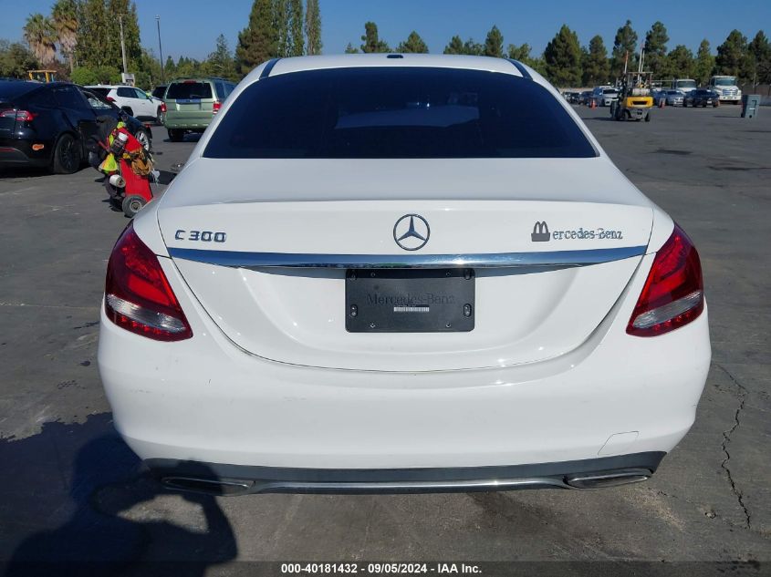 2018 Mercedes-Benz C 300 300 VIN: 55SWF4JB8JU254847 Lot: 40181432