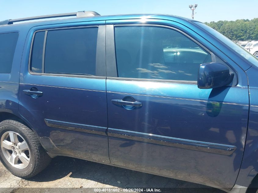 2009 Honda Pilot Ex-L VIN: 5FNYF38589B019705 Lot: 40181602