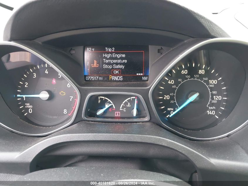 2017 Ford Escape Se VIN: 1FMCU0G91HUB45019 Lot: 40181620