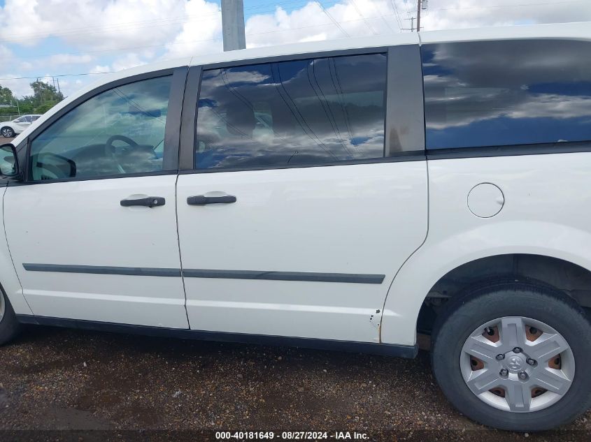 2010 Dodge Grand Caravan C/V VIN: 2D4CN1AEXAR362264 Lot: 40181649