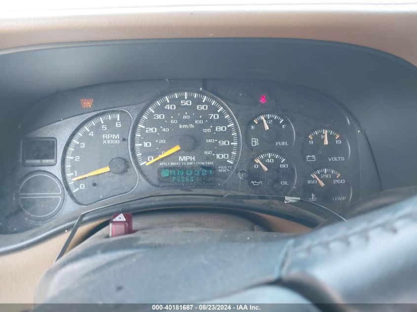 2000 Chevrolet Suburban 1500 Ls VIN: 3GNEC16T4YG187018 Lot: 40181687