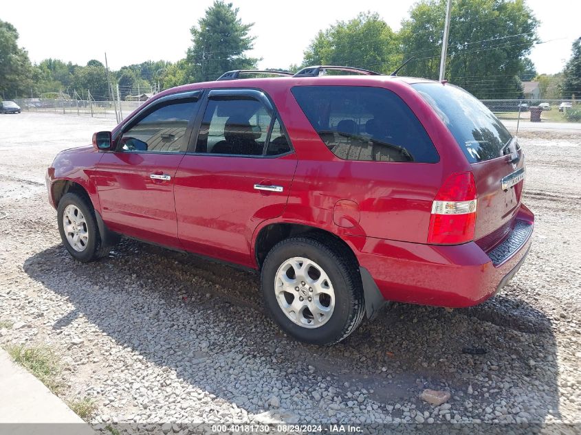 2003 Acura Mdx VIN: 2HNYD18733H537325 Lot: 40181730